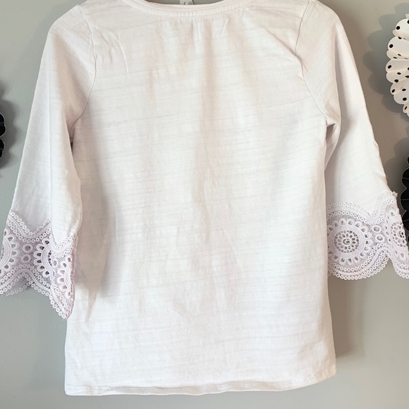 Loft white top with lace detail - Picture 5 of 8